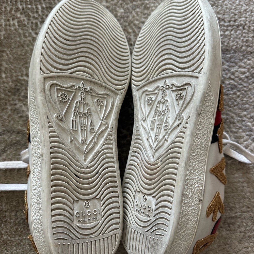 GUCCI Ace Loved sneakers. Gold embroidered letters. 38 great used condition. - Picture 7 of 7